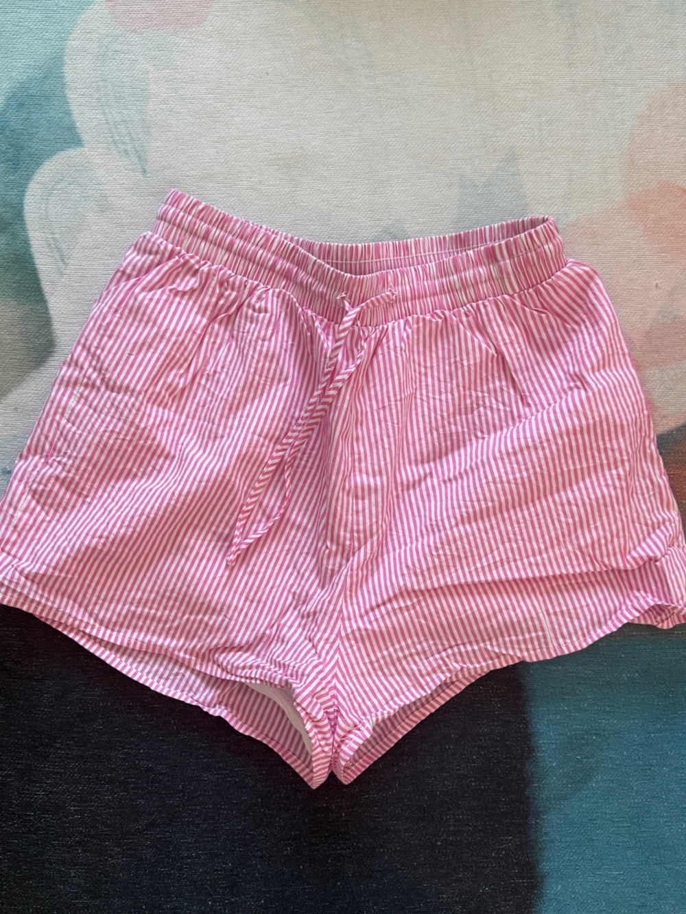 Princess Polly Chloe Pink Stripe Shorts